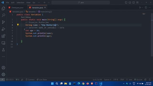 ? Variables in Java | Local Variable and Global Variable | Final Variable | Java Series | #4