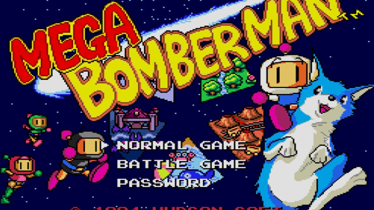Прохождение игры  Mega Bomberman  SEGA