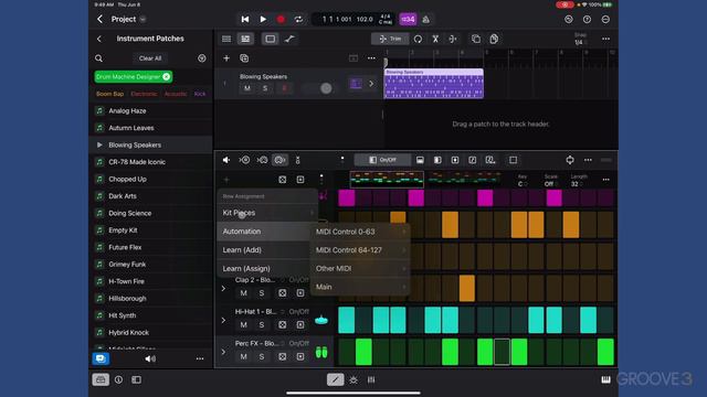 10. Editing Rows & Setting Step Rate