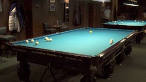 Пример удара триплета в русском бильярде