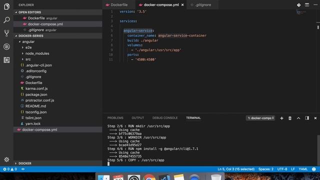 Dockerize angular app using docker-compose.yml under 10 mins смотреть онлайн