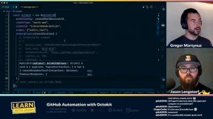 GitHub Automation with Octokit (with Gregor Martynus) — Learn With Jason