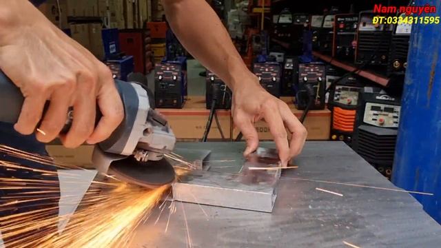 ?Hàn không dùng khí trên sắt hộp mỏng || Máy hàn mig mini đa năng Mig200E 1kg giá:2tr9