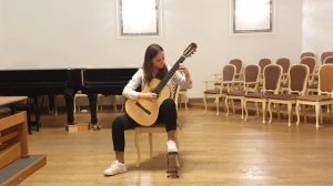 И. Бах Анданте исполняет Анастасия Максимова (гитара, 15 лет)