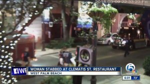 Woman stabbed at Clematis St. restaurant