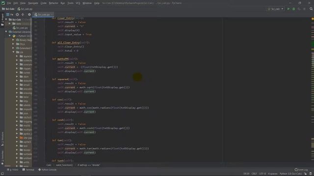 Scientific Calculator with Python ( PyCharm İnterface )