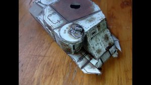 Сборка бумажного танка M3 Lee/танк из бумаги