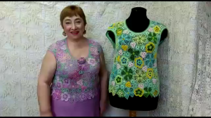 Кофточка  "Цветик-Семицветик"  от О. С. Литвиной.