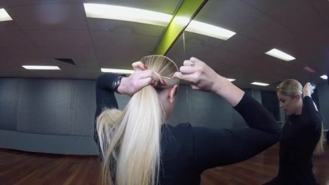 Simple & Easy Hairstyle for Dance Competitions.