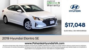 Certified Pre Owned Specials on Select Hyundai Elantra Models Fredericksburg VA Richmond 210630