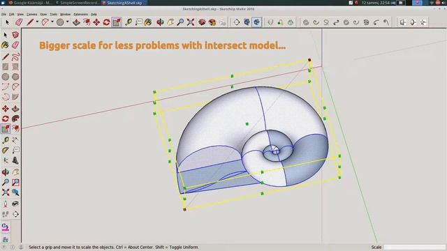 SketchUp - Easy Spirula Sea Shell Form - 3D Printable смотреть онлайн