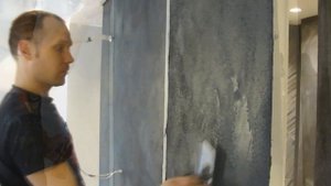 Потрясающий черный бетон из декоративной штукатурки, своими руками!