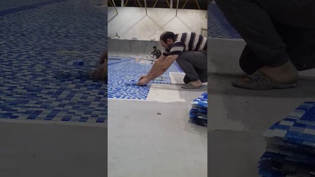 Укладка мозаика на бассейн смотреть онлайн