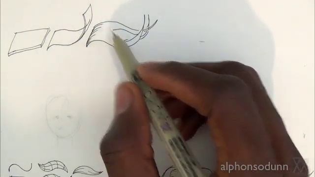 Pen and Ink Drawing Tutorials | How to draw long straight hair смотреть онлайн