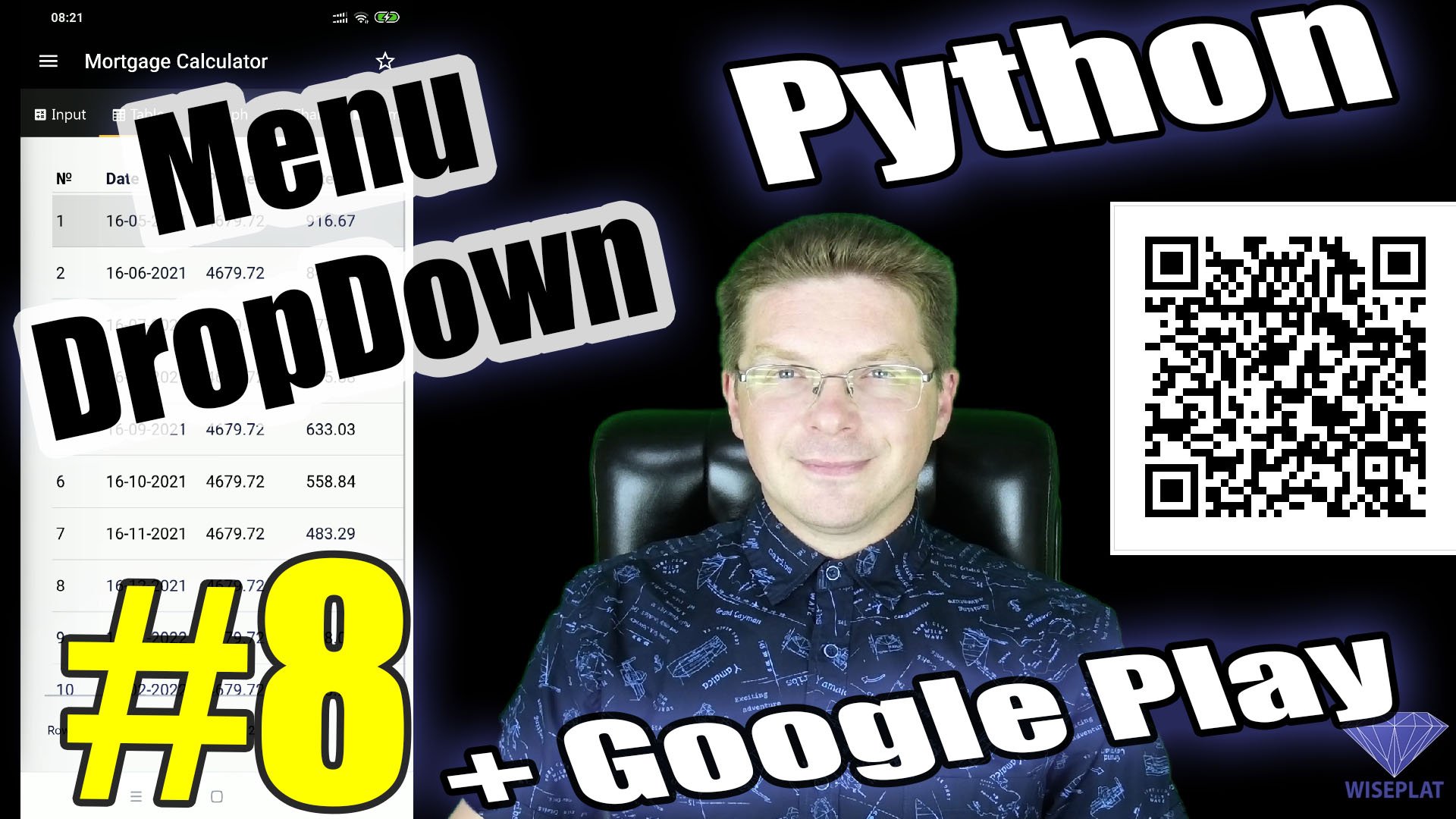 Python #08 Как сделать выпадающее меню в мобильном приложении на Python #8 MDDropdownMenu kivymd