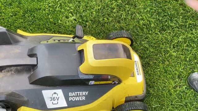 KARCHER Battery lawn mower(LMO 36-46) TESTING/Мощная аккумуляторная газонокосилка(LMO 36-46) смотреть онлайн