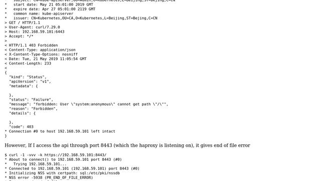 DevOps & SysAdmins: haproxy for k8s api server returns PR_END_OF_FILE_ERROR смотреть онлайн