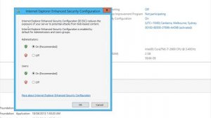 Disable Internet Explorer Enhanced Security Configuration Server 2012