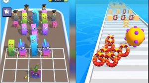 Alphabet Run Letter Go New Update vs Merge Block Number Cube New Update Max Level Merge Battle