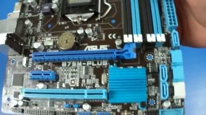 Материнская плата ASUS B75M-PLUS | unboxing