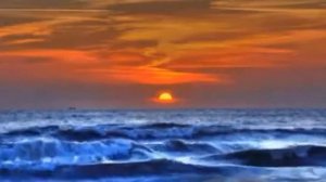 Футаж закат на море