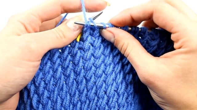 Шапка спицами "Косые петли"_How to Knit a Hat "Diagonal Stitch" смотреть онлайн