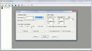 Начальные установки регистратора DT-172