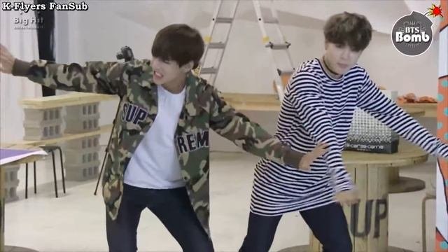 [BANGTAN BOMB] Free Dance Time With JIMIN & V (Hun Sub)