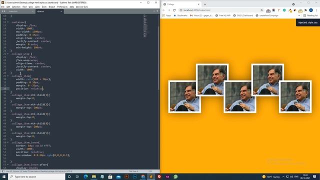 Responsive Photo Collage using HTML/CSS | HTML CSS | Responsive HTML CSS | HTML/CSS Image Collage