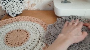 Мои коврики из кавказской пряжи.
