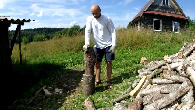 Как КОЛОТЬ дрова. Азы, хитрости, опасные моменты и ТБ, и т.п. смотреть онлайн