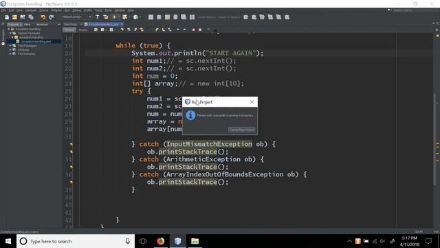 JAVA Exception Handling Bangla Tutorials 46 - Multiple Try Catch Block