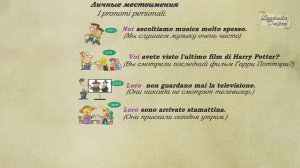 Итальянский язык.Урок 8.Личные местоимения.I Pronomi personali 1 часть.