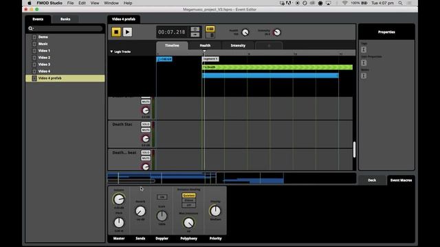 Adaptive Music in FMOD Studio: 4 - Transition Timelines and Submixes смотреть онлайн