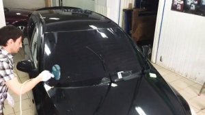 Формовка плёнки на лобовое стекло Тонировка Уфа полировка химчистка