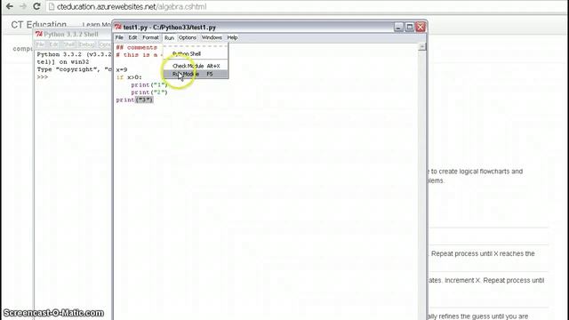 Python, Indentation, Comments, If Statements