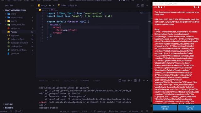 TAILDWINDCSS en REACT NATIVE!!! || NativeWind || React Native || Tailwindcss смотреть онлайн