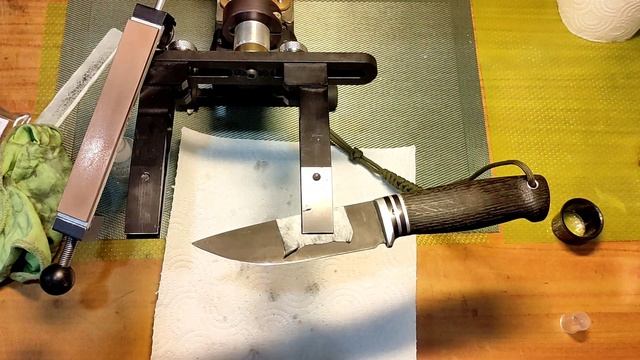 Заточка ножа алмазными брусками до зеркального блеска. смотреть онлайн