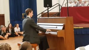 Lewes Old Grammar School prize giving 2017. Alex plays e minor waltz