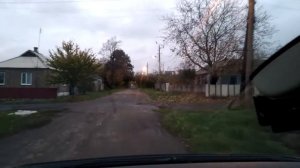 Едем  по вечерним окраинным улицам г. Дебальцево.