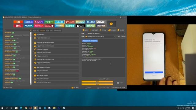Fastboot Erase FRP + Factory Reset VIO QUALCOMM NEW By UnlockTool.2022.05.27.1