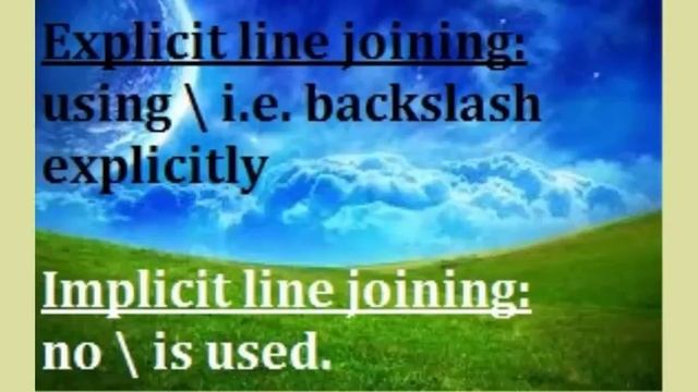PYTHON TUTORIAL: EXPLICIT AND IMPLICIT LINE JOINING [PHYSICAL AND LOGICAL LINES]