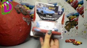 Тачки Дисней огромное яйцо с сюрпризами открываем игрушки Giant surprise egg Disney CARS toys
