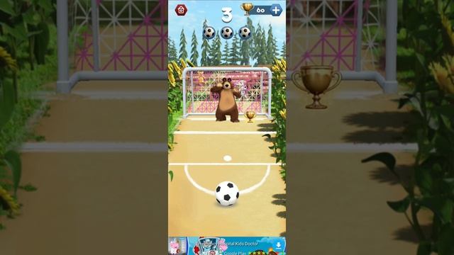 Masha and the Bear: Football Games for kids Review 1080p Official Hippo Kids Games смотреть онлайн