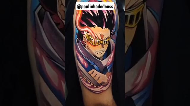 ?AIZAWA - BOKU NO HERO ACADEMIA Anime TATTOO? by @paulinhodedeuss #shorts