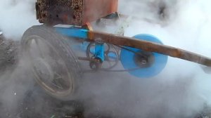 ПОЕХАЛИ! ПАРОВОЙ ТРАЙК ОЖИЛ! Первый выезд на паровой тяге!