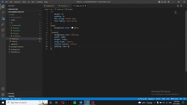 How to Create a Navbar with React Routers | React Tutorials
