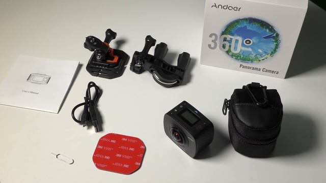 Andoer 360 Panoramic Camera полный обзор самой дешевой камеры для создания панорамных 360 VR видео