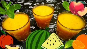 4 ВАРИАНТА СМУЗИ С ЖЁЛТЫМ АРБУЗОМ / Очень вкусный и полезный напиток в домашних условиях