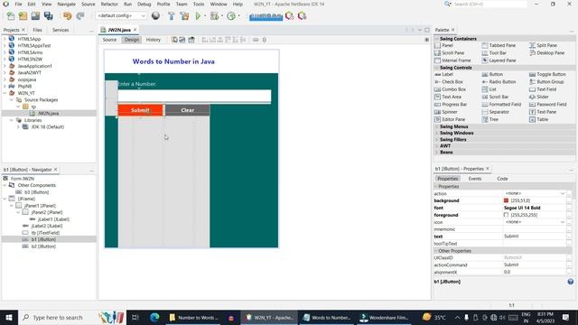 Convert Word to Number in Java Swing GUI - தமிழில் смотреть онлайн